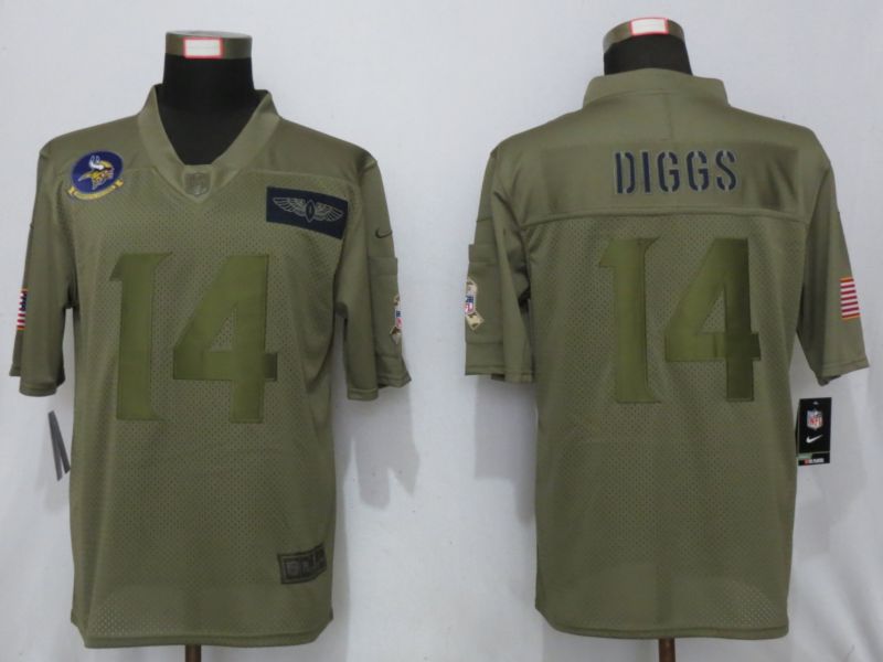 Men Minnesota Vikings #14 Dlggs Nike Camo 2019 Salute to Service Limited NFL Jerseys->indianapolis colts->NFL Jersey